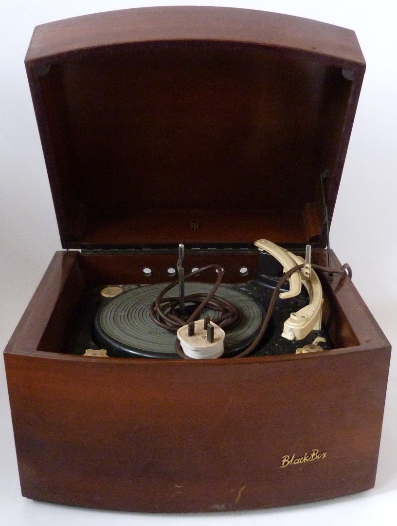 PYE Black Box Record Player Manufactured 1954-1957 with Garrard RC 120 ...