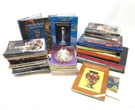 Eight books on Moorcroft Pottery comprising: Walter Moorcroft, Memories of Life and Living, Moorcroft by Paul Atterbury, Will