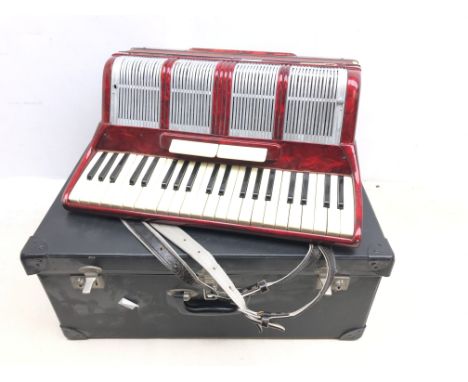 Scandalli Accordion 120 bass buttons and 41 piano keys, cased Condition Report Click here for further images, condition, auct