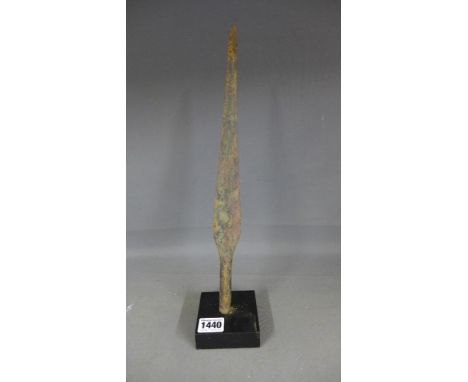 An Ancient Celtic Iron Spear 50 BC - Length 33 cm
Condition report:  This is an Antique item so has normal wear or damage con