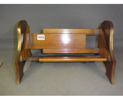 A mahogany extending book trough 
Condition report: Chip to edge