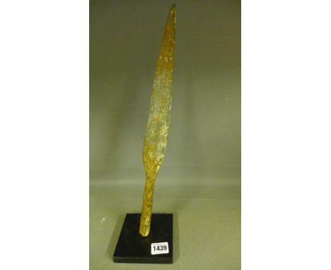 An Ancient Celtic Iron Spear  50 BC - Length 41 cm
Condition report:  This is an Antique item so has normal wear or damage co
