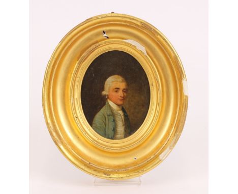 Late 18th Century school, a pair of portrait studies of Joseph Whitchurch and Ann Whitchurch, unsigned oils on board, 13cm x 