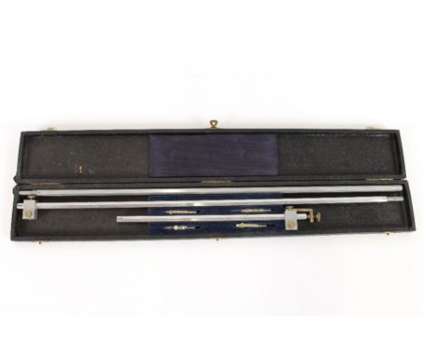 A Beam compass, in original box with invoice dated 1962