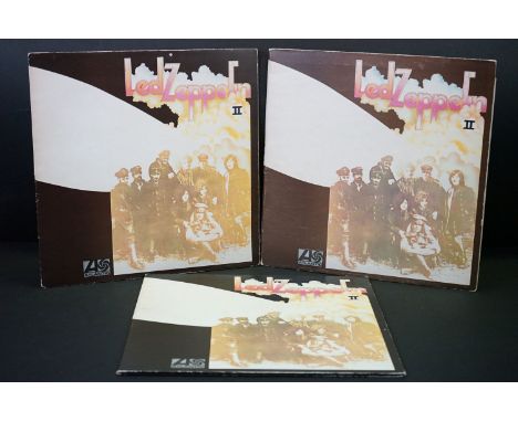 Vinyl – 3 UK pressings of Led Zeppelin II to include 2nd pressing (588198) on red / maroon labels with A3 as "The Lemon Song"
