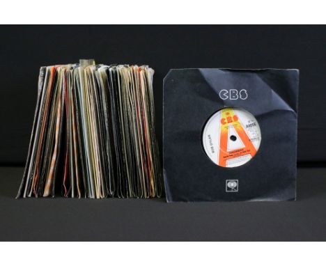 Vinyl - over 80 UK demos promos 7” singles on CBS Records, to include: Bob Dylan (6 different promos), Hairpower,  F F &amp; 