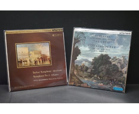 Vinyl - Classical - 2 rare ED1 Stereo records on Columbia Records to include 1. Schubert - Otto Klemperer And The Philharmoni