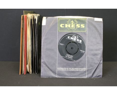 Vinyl - 14 7” singles by Bo Diddley including US pressings on labels such as Chess, Pye International and Checker to include:
