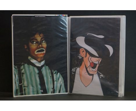 Memorabilia - Selection of Michael Jackson related prints up to size A3 including some from MJ News International 