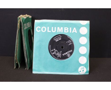 Vinyl - 10 Mod / Freakbeat / Psych 7” singles on Columbia Records to include: The Beachcombers (DB 7124) EX, She Trinity (DB 