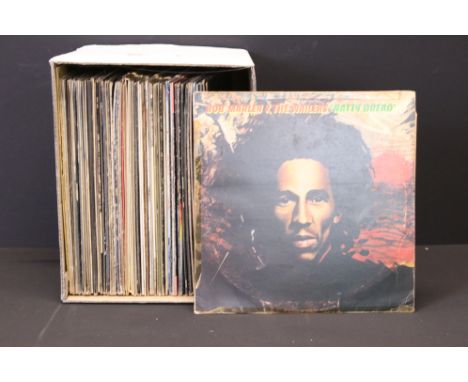 Vinyl - Approx 50 Rock &amp; Pop LPs including Bob Marley, Aswad, The Jam, The Eagles, Ian Dury, Joni Mitchell, Moody Blues, 