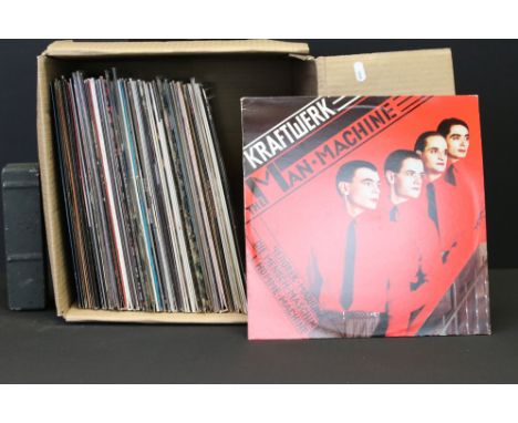 Vinyl - Over 50 rock &amp; pop LPs &amp; 16 12" singles including Kraftwerk x 2, Pink Floyd (DSOTM), Velvet Underground, Lou 