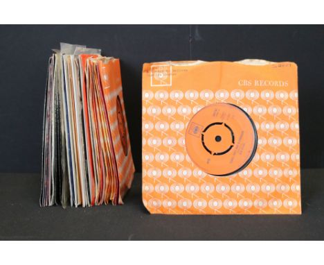 Vinyl - over 30 7” singles by Bob Dylan spanning his career, including foreign pressings (Italian, USA, Australia, Canadian, 