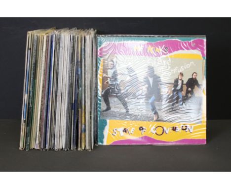 Vinyl - Approx 100 LPs and box sets spanning genres but mainly rock &amp; pop to include Bob Dylan x 7, XTC, Captain Sensible