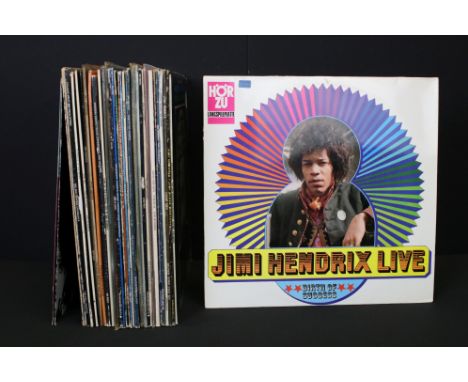 Vinyl - 30 Jimi Hendrix LPs and 3 12” singles including foreign pressings to include Jimi Hendrix Live (German), Monterey Int