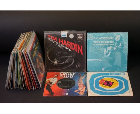 Vinyl – Collection of foreign press 7” singles, many with unique picture sleeves including Rolling Stones (French &amp; Belgi