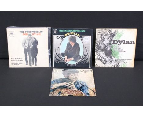 Vinyl - 4 UK Bob Dylan original pressings EPs. VG overall 