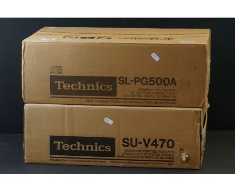 Stereo Equipment - Technics SU-V470 amplifier, along with a Technics SL-PG500A CD player.  Both in their original boxes 