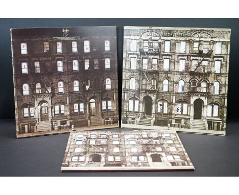 Vinyl - Led Zeppelin - Physical Graffiti 3 copies to include 1) 1st pressing with no Warner logo on rim text, A1 / B4 / C1 / 