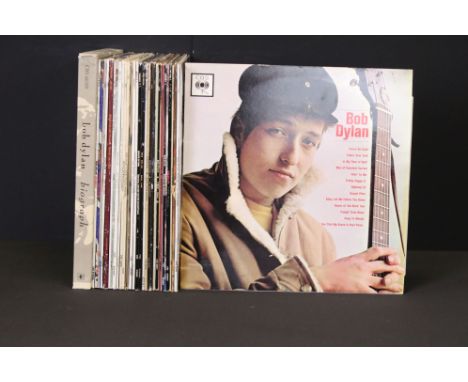 Vinyl - 30 Bob Dylan LPs and one box set spanning his career.  Vg+ overall 