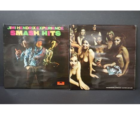 Vinyl - 2 Jimi Hendrix LPs to include Electric Ladyland (Polydor 2310269/70) red Polydor label rerelease fully laminated slee
