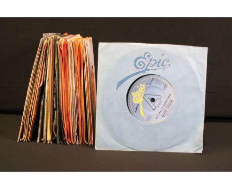 Vinyl - around 50 UK demo promos 7” singles in Epic Records to include: Michael Jackson / The Jacksons (3 singles), Abba (4 s