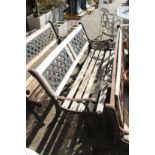 A garden bench.