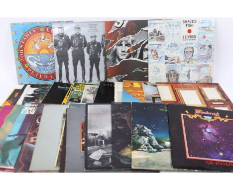 Various records, 33rpm, etc., to include Status Quo, Plastic Ono Band, Star Portrait Johnny Cash, Numbers, etc. (a quantity)