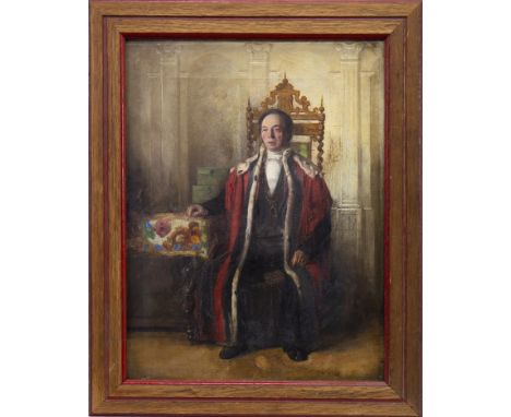 JOHN MYLES (BRITISH 19TH CENTURY), PORTRAIT OF ROBERT ANDERSON, BARON BAILIE OF CANONGATE AND CALTON oil on board, signed and