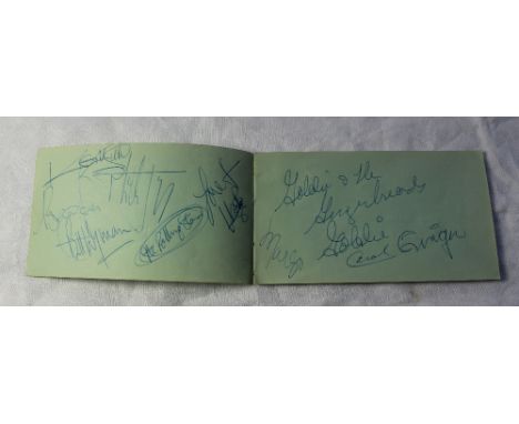 An album page autographed by the Rolling Stones, collected in 1965 in Leicester at the trocadero, along with  Goldie and the 