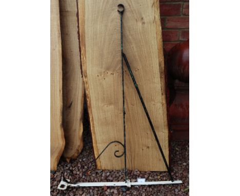 Wrought iron sign bracket