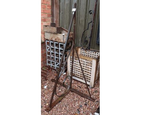 Large wrought iron hanging bracket