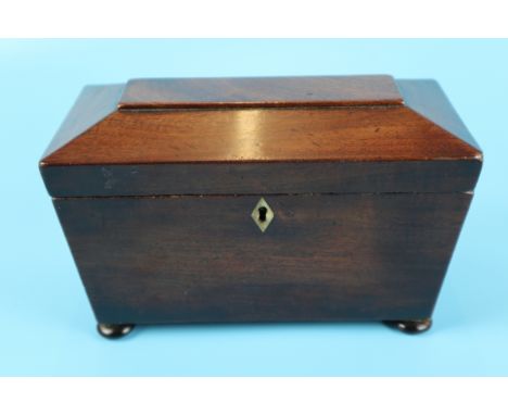 Mahogany tea caddy