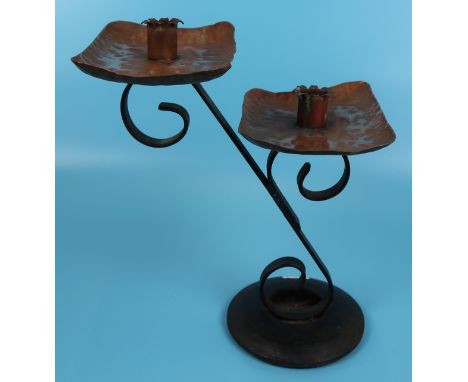 Newlyn style candlestick holder