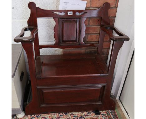 Hall seat with stick stand