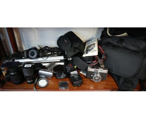Collection of camera equipment