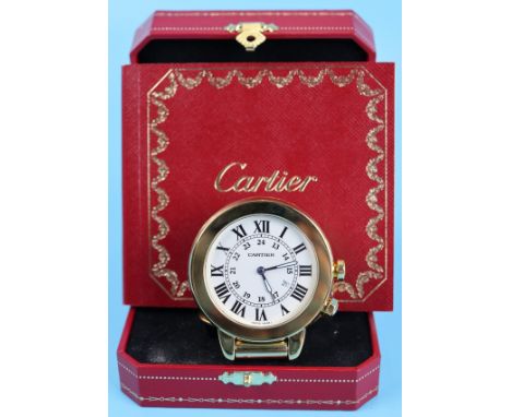 Cartier travel alarm clock - Model 2984 (640988GD)