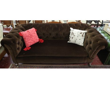 Victorian Chesterfield drop end sofa
