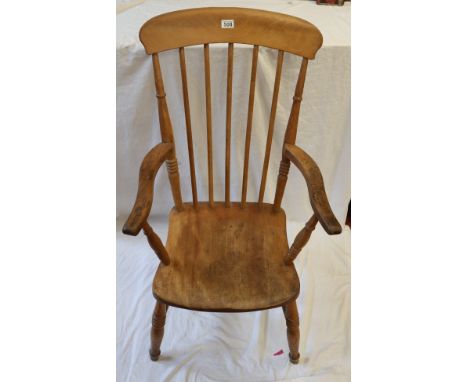 Stick-back armchair