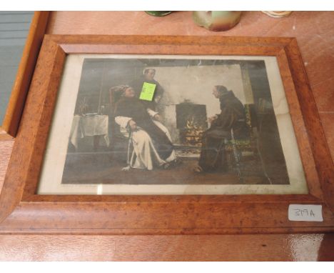 A print after Dendy Sandler and a vintage Illustrated price list 