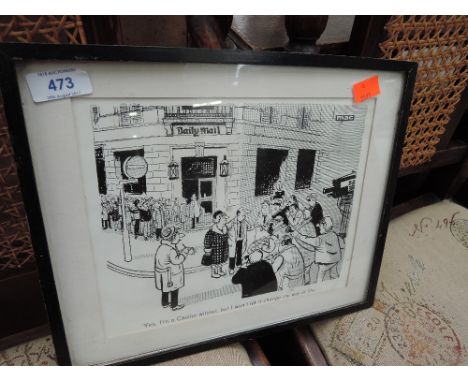 A framed vintage 'Mac' print