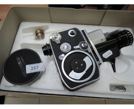 A Swiss made Bolex Zoom Reflex cine camera in original box 