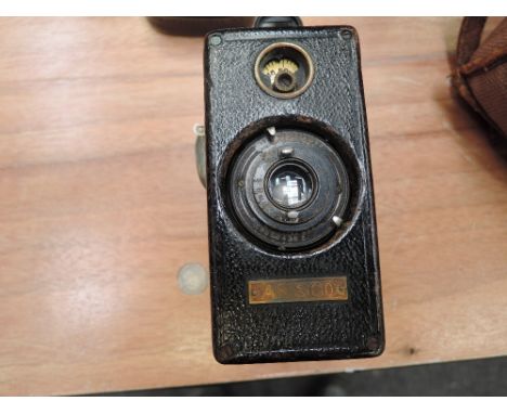 An Ansco Memo wood bodied Camera, made in the USA buy Agfa Ansco one of the earliest 35mm cameras made in the US, 