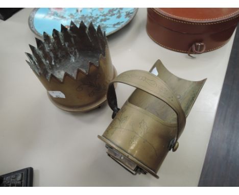 Two pieces of first world war trench art
