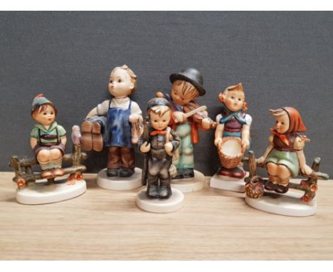 6 VINTAGE WEST GERMAN GOEBEL FIGURES INC 2 FIGURES DATED 1938