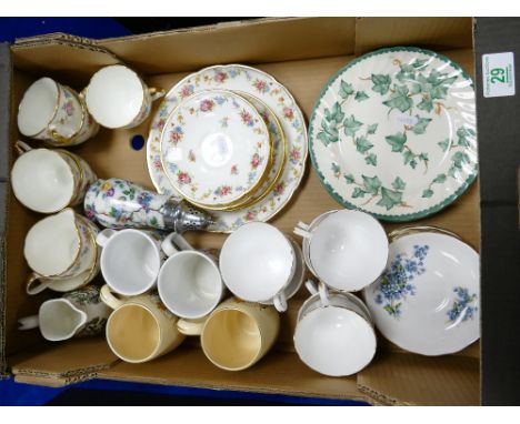 A mixed collection collection of ceramic items to include floral decorated Old Royal Bone china tea set, tea set together wit