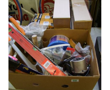 A collection of DIY and trade items include GroundFos Type UPVr20/70f1130 pump, hand tools, cableties large quantities of sta