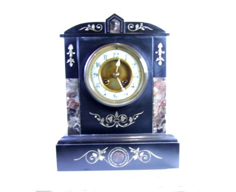 Large slate and marble Mantle clock.