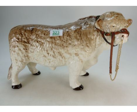 Melba ware Butchers advertising Hereford Bull
