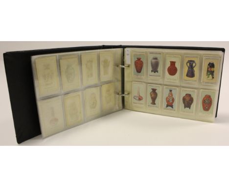 Collection of cigarette cards sets in a modern album, including Wills Old Furniture 1st and 2nd series; Phillips A Selection 